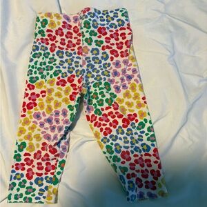 Mini Boden Rainbow Leopard Capri Leggings